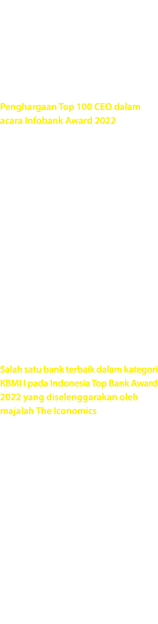 Penghargaan Top 100 CEO dalam acara Infobank Award 2022 Dalam perjalanannya Bank BPD Bali mendapat begitu banyak apre...