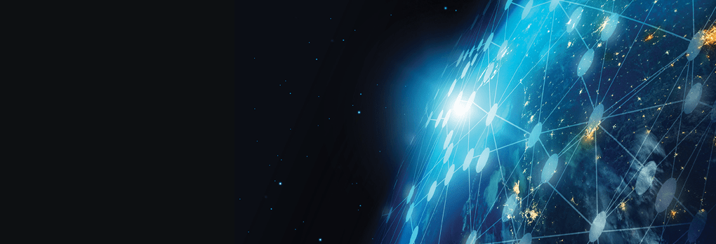 Communication technology and internet worldwide for business. Global world network connected and telecommunication on earth cryptocurrency, blockchain and IoT. Elements of this image furnished by NASA