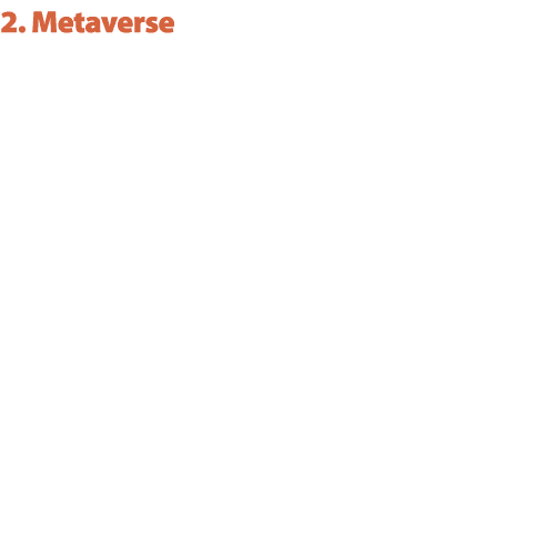 2. Metaverse Tren Teknologi di Tahun 2023 selanjutnya adalah Metaverse, yaitu ruang bersama 3D virtual kolektif, yang...