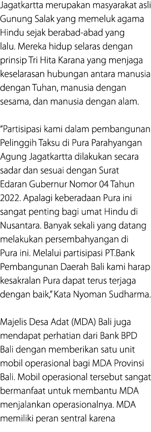 Jagatkartta merupakan masyarakat asli Gunung Salak yang memeluk agama Hindu sejak berabad abad yang lalu. Mereka hidu...