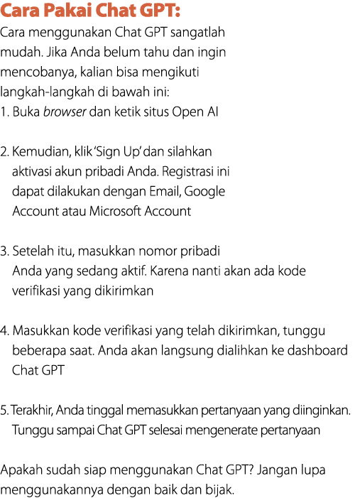 Cara Pakai Chat GPT: Cara menggunakan Chat GPT sangatlah mudah. Jika Anda belum tahu dan ingin mencobanya, kalian bis...